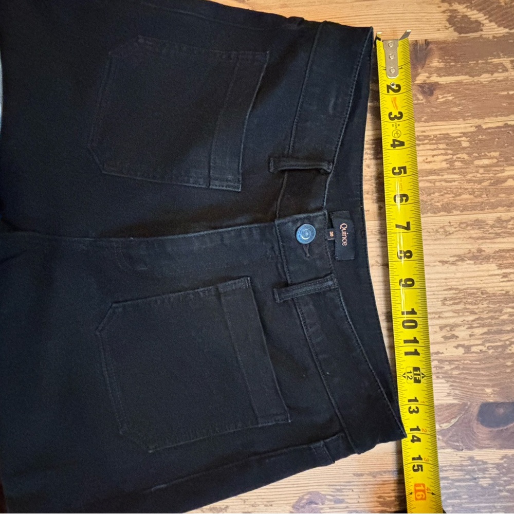 Quince Bella stretch black denim. Size 30 - Picture 12 of 12